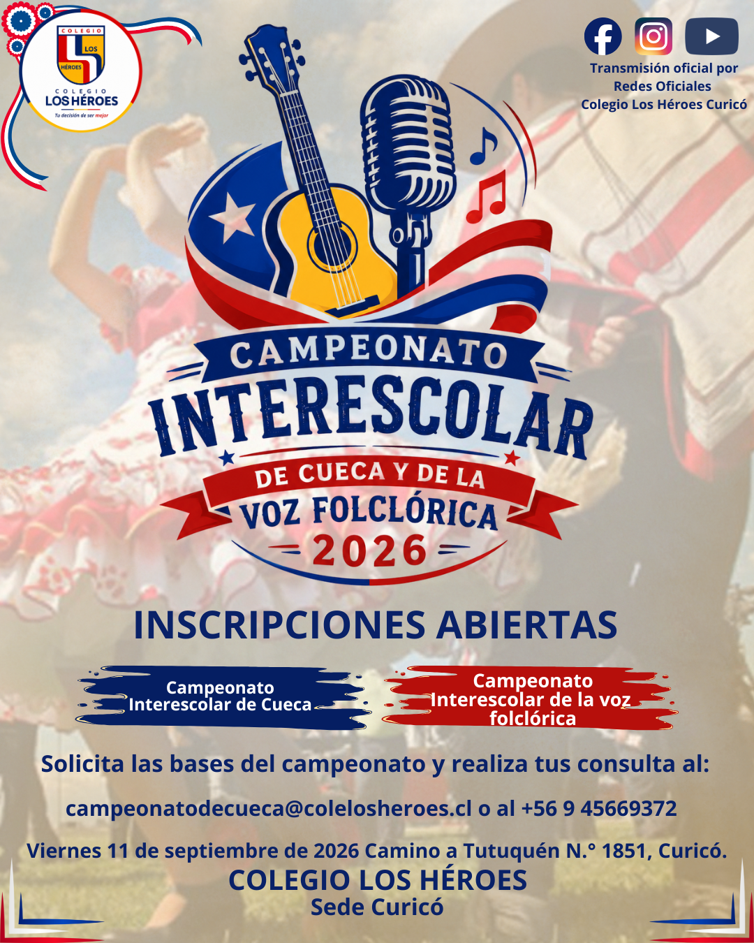 Campeonato Interescolar de Cueca y Voz Folclórica 2026